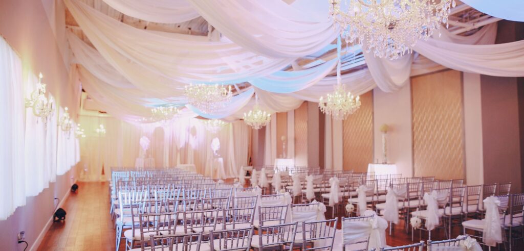 tessuti allestimento matrimonio
